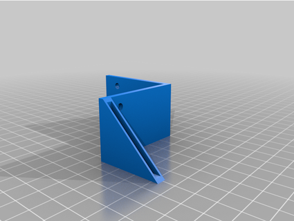 sencillo plexiglás soporte ikealack piernas 50x50mm odio 3d print model - Mito3D