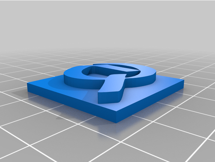 Gotico lettera francobolli notte 3d print model - Mito3D