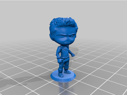 winter soldier chibi inlanoche 3d print model - Mito3D