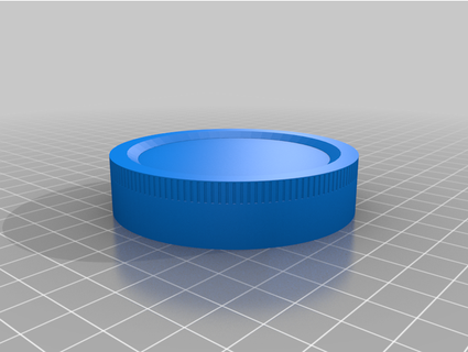 canning jar lid threaded dm tinman 3d print model - Mito3D