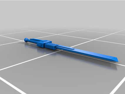 power sword zaracdos 3d print model - Mito3D