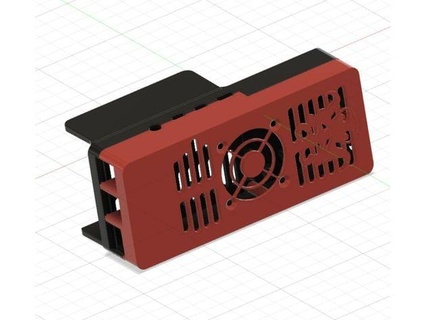 cr10s pro v2 octoprint pi 4 b case temperature + fan control blubber33 3d print model - Mito3D