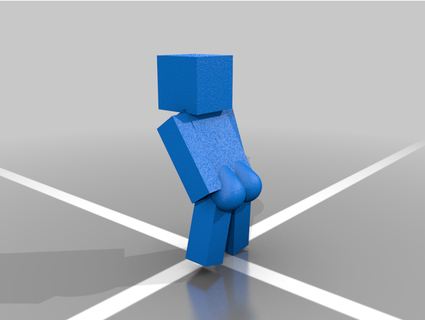 Minecraft giocatore thicc si è unito nascosto 3d print model - Mito3D