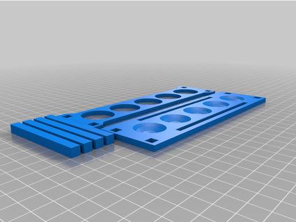 simple test tube rack remix zaiquiri 3d print model - Mito3D