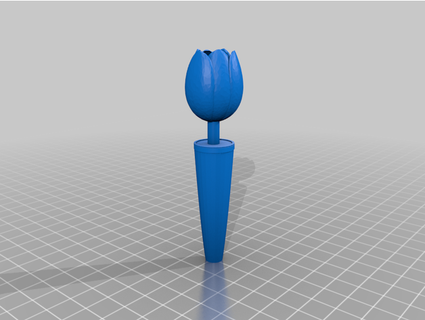 tulip car vase bogrole 3d print model - Mito3D