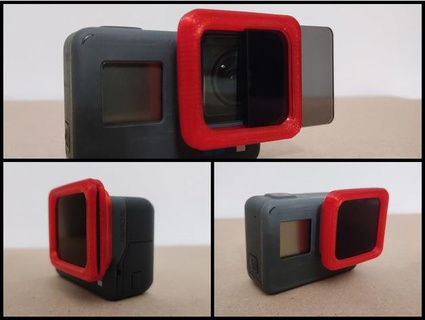 Câmera manteiga filtro monte gopro herói 5 6 7 danlotan 3d print model - Mito3D