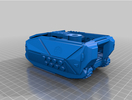 star wars tank carrier v2 lego compatible skywaver 3d print model - Mito3D