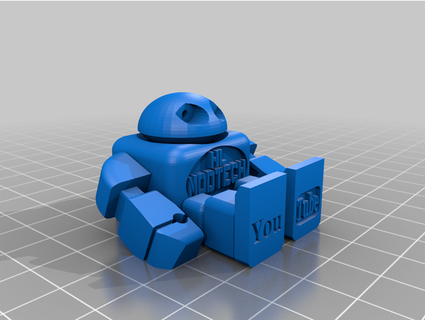 hl modtech tinkercad articulé robot rugissement 3d print model - Mito3D