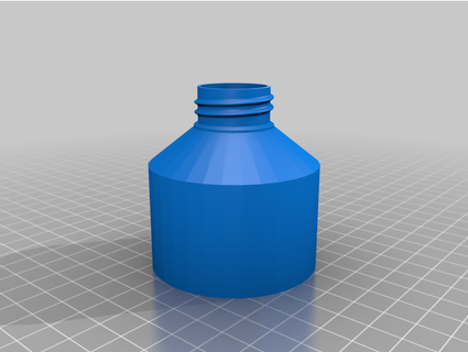 larger pet cap container g19fanatic 3d print model - Mito3D