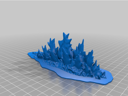 Godzilla 2021 dorsal platos agua kamenridersilver 3d print model - Mito3D