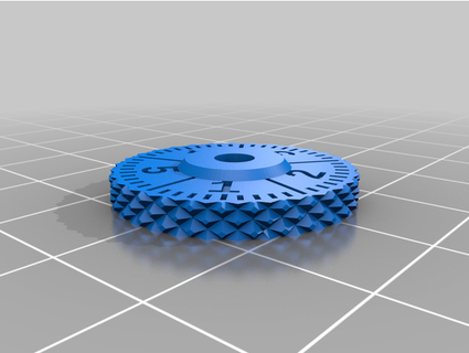 thumbwheel 4-40 nut bizzy 3d print model - Mito3D