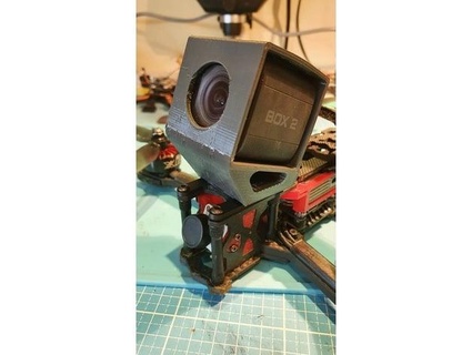 telecamera titolare supporto foxxeer scatola 2 thekiter 3d print model - Mito3D