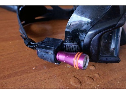 adapter scuba flashlight archon d1a diving mask scubapro crystal vu littlefrog 3d print model - Mito3D