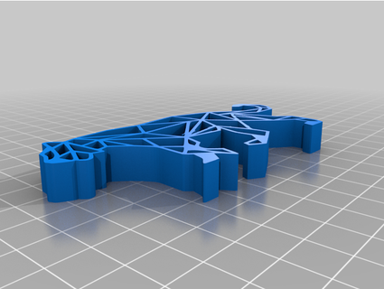 geometrisch Tiger Arprints 3d print model - Mito3D