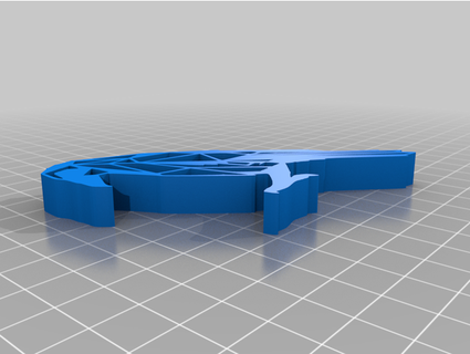 geometric crow arprints 3d print model - Mito3D