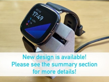 Fitbit sentido revés 3 cargando cuna antiguo versión takarocks 3d print model - Mito3D