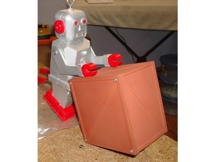 robot sam crate rolling man robothut 3d print model - Mito3D
