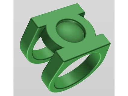 gars jardinier vert lanterne bague mooslug 3d print model - Mito3D