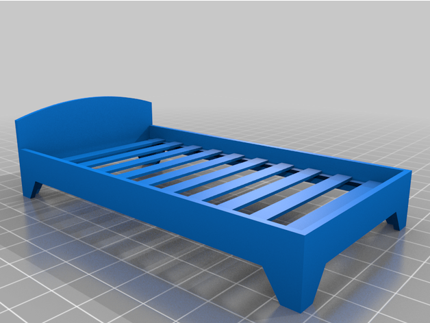purple squishy mattress sample bed frame lospetros435 3D print model - Mito3D