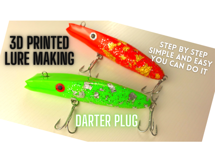 darter plug fishing lure 3dprintedangler 3d print model - Mito3D
