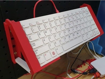 pannello forato tastiera titolare supporto ozz1kbm 3d print model - Mito3D