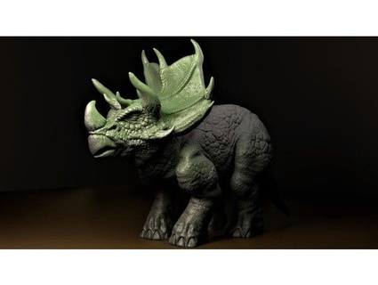 triceratops ordenar clakyclogs 3d print model - Mito3D
