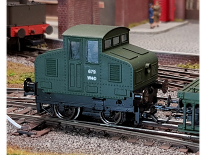 battery electric shunting tractor - hornby ruston 48ds chassis madram 3d print model - Mito3D