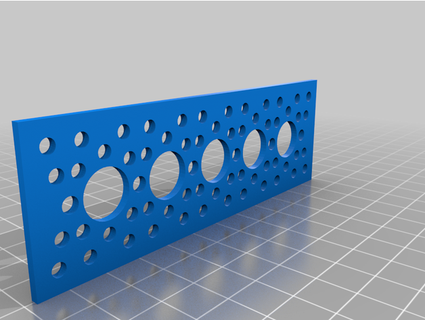 actobotics - 5 hole pattern plate sunkist 3d print model - Mito3D