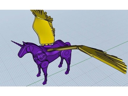 unicorn pegasus toy bozo78 3d print model - Mito3D