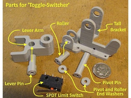 toggle switcher Steuerung gravity Sommer 3d print model - Mito3D