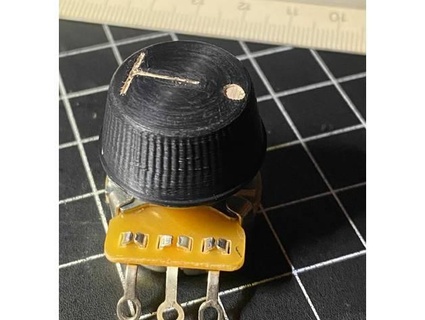 supro valco style volume tone knobs fits us split shaft potentiometers randy 3d print model - Mito3D