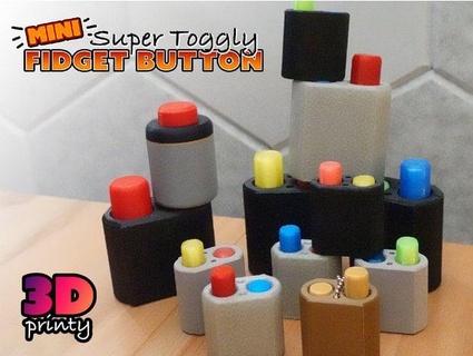 mini super toggly fidget button 3d-printy 3d print model - Mito3D