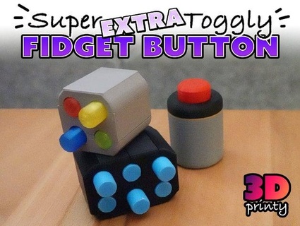 super extra toggly fidget button 3d-printy 3d print model - Mito3D