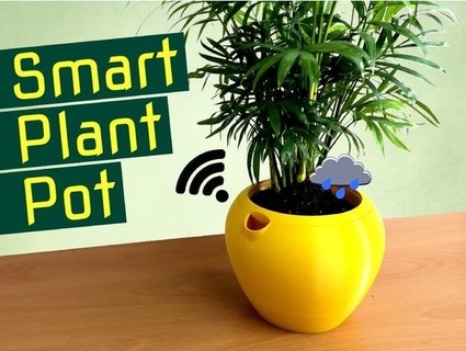 inteligente self watering plantar Panela plantador flau Martin mcmaker 3d print model - Mito3D