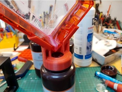 cuba funil anycubic Elegoo eryone garrafas nascer 3d print model - Mito3D