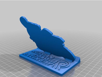 phone stand moto dogfighter 3d print model - Mito3D