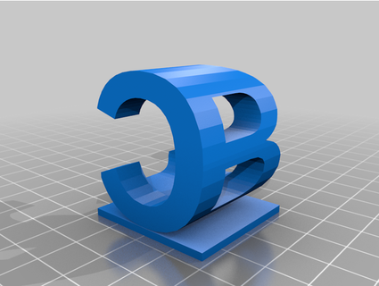 iniciais cubo cartoleba 3d print model - Mito3D