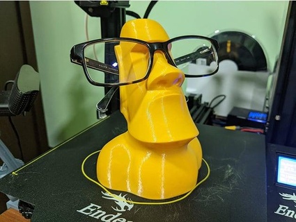 moai eyeglass holder - remix thimira 3d print model - Mito3D