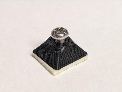 adhesive pcb mount m3 captive nut scottbez1 3d print model - Mito3D