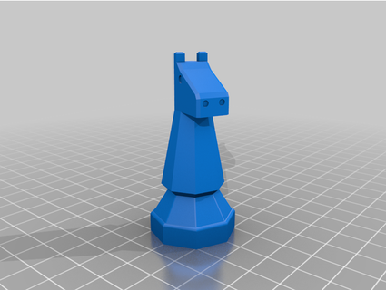 Ottagono scacchi impostato re altezza 95mm flexzz 3d print model - Mito3D