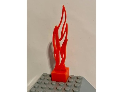 Lego Fogo Stein fogo tijolo webjochen 3d print model - Mito3D