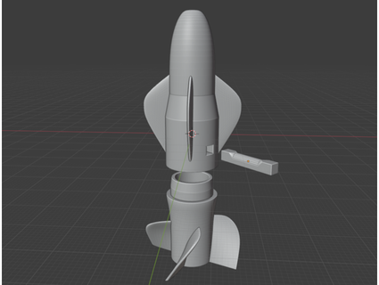 pool torpedo self-propelled gifthammer 3d print model - Mito3D