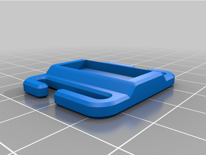 20mm molle Wasser Tube Clip Kamelbock xgogi 3d print model - Mito3D