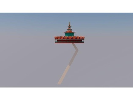 efteling - pagode karsrommens 3d print model - Mito3D