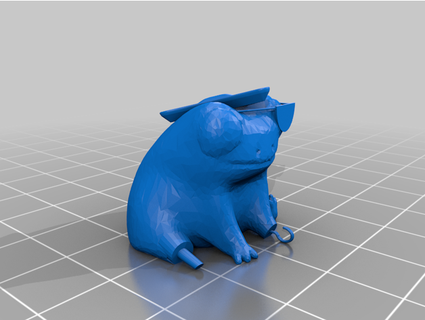 fred grenouille pirate rouilléchungus 3d print model - Mito3D
