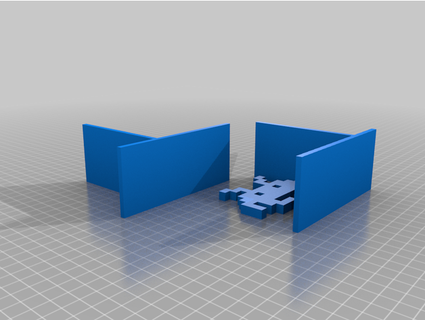 espacio invasor sujetalibros blkichigo 3d print model - Mito3D