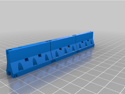jersey barriere coreterrain 3d print model - Mito3D