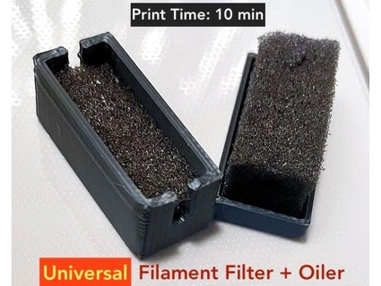 einfach funktional Filament Filter + Schmierstoffgeber ez drucken digitaldash 3d print model - Mito3D