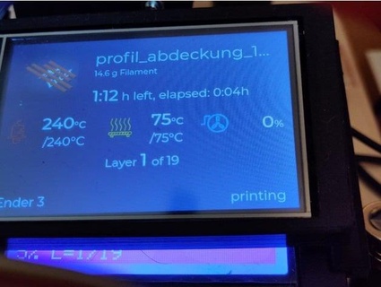 octodash second display ender 3 3pro 3v2 kmfpv 3d print model - Mito3D