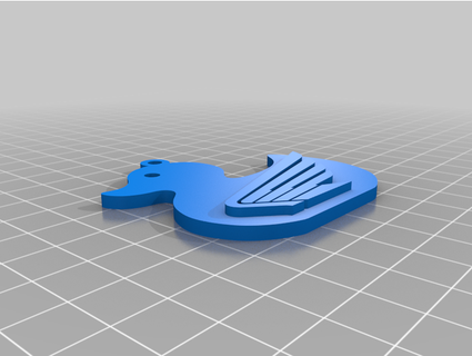 duck honda keychain miwqa 3d print model - Mito3D